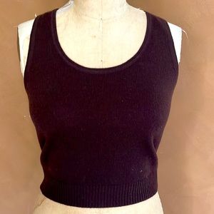 Anne Klein Cashmere sleeveless sweater NWT Small